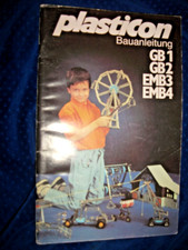 DDR Plasticon Bauanleitung für Metallbaukasten GB1 GB2 EMB3 EMB4