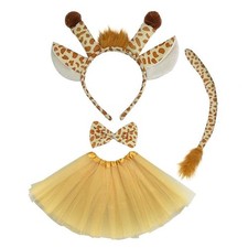 4 Teiliges Giraffen Kostüm