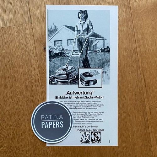 1970 rasenmäher mit - rasenmäher, sachs