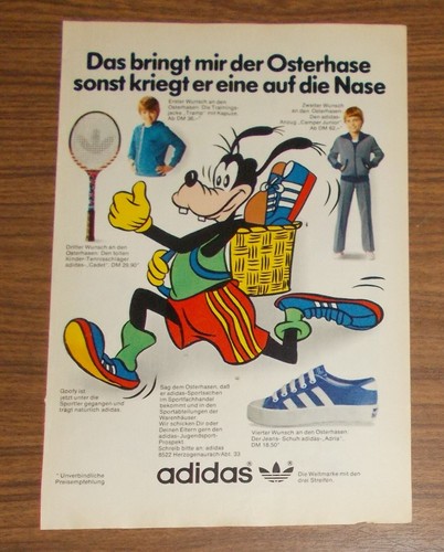 Seltene werbung adidas - werbung,