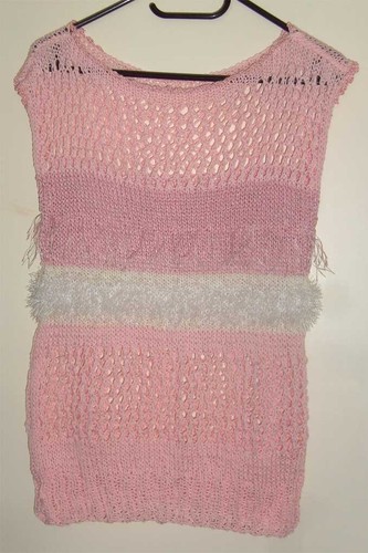 Handgestrickter long pulli - handgestrickter, long-pulli