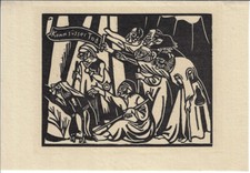 RICHARD SEEWALD: "Aus dem Camposanto", Holzschnitt aus Ganymed, 1922