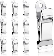 10 Stück Klemmhaken Silber