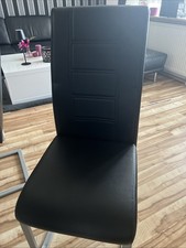 Wippstuhl Schwarz Kunstleder