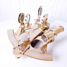 Sextant Messing Antik Stil Seefahrt Nautik Optisches Instrument Navigation NEU