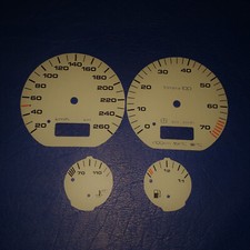 Grauschwarze  Tachoscheiben,Zifferblätter passend für Golf 3 mit Motometerinstru