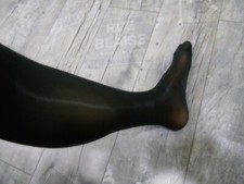 Ölglanz  Strumpfhose mit Penishülle 30 Den Geschlossen Größe L-XXL Farbe Schwarz