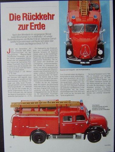 Feuerwehr magirus merkur tlf - merkur,