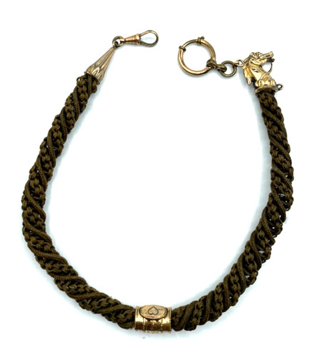 Antik biedermeier haarkette - antik,