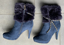 schicke Velourstiefel von Jumex Göße 40 blau neu