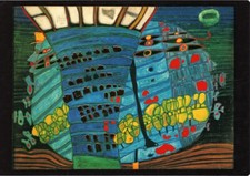 Kunstkarte Hundertwasser "Der