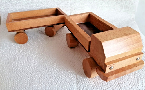 Ddr holzspielzeug lkw mit - holzspielzeug,