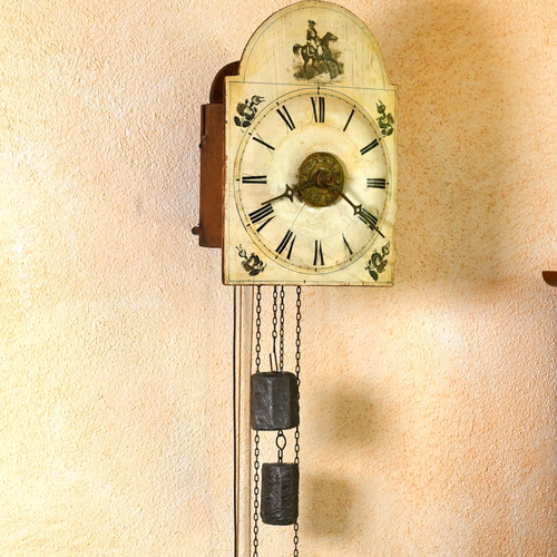 Antike lack schilduhr 1850 - antike,