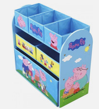 Peppa Pig Kinderregal Spielzeugregal Holzregal Aufbewahrungsschrank 62,5x60x29,5