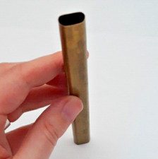✏️ Messingblech-VERLÄNGERUNG für ovale Zimmerer-Bleistifte, 15 cm lang - 1970er