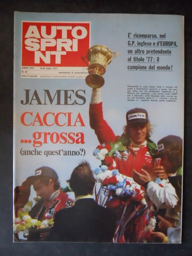 Autosprint 1977 james hunt - autosprint,