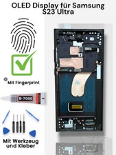 Display OLED Samsung Galaxy S23 Ultra 5G mit Fingerprint S918 Bildschirm Rahmen
