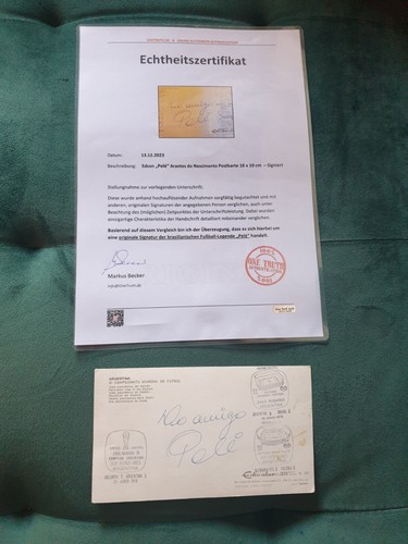 Pele autogramm handsigniert - pele,