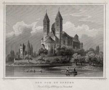 Speyer Dom Original Stahlstich Kolb 1850