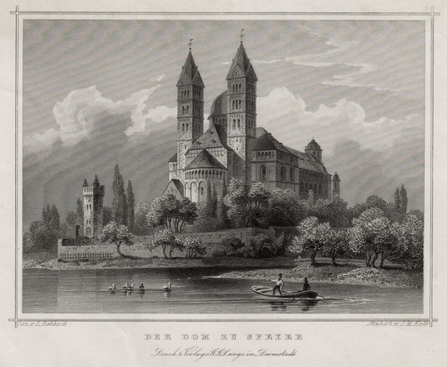 Speyer dom original stahlstich - speyer,