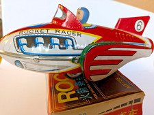 Rocket Racer- Blechrakete MF 735, mit Friktionsantrieb, ca.18 cm, OVP