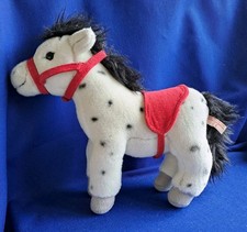 Teddy Hermann Apfelschimmel Pferd Pony 25 cm Kuscheltier Plüschtier Stofftier