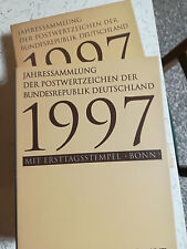 Postwertzeichen Jahressammlung  1997 BRD mit Ersttagsstempel Bonn