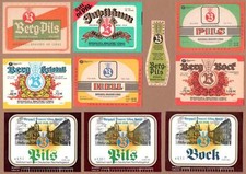 Bieretiketten ddr und - 10,