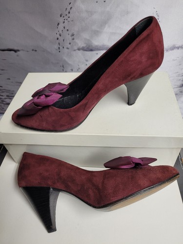Pumps wildleder weinrot - 36,