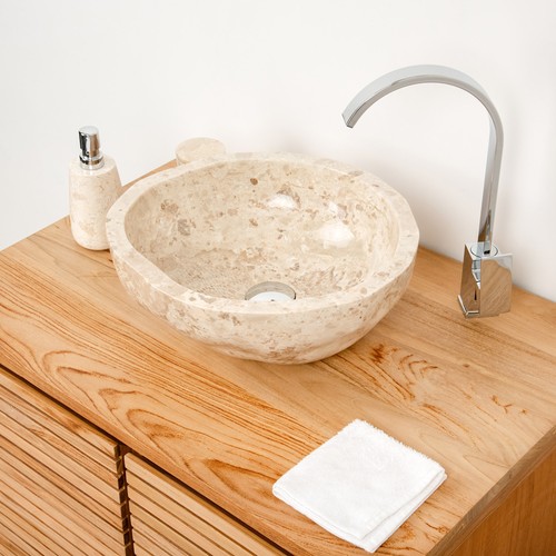 Marmor aufsatz waschbecken - marmor,