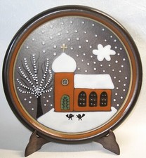 Kupfermühle KMK Keramik-Wandteller – Winter – Vitrinen Objekt in NEUWERTIGEM Zus