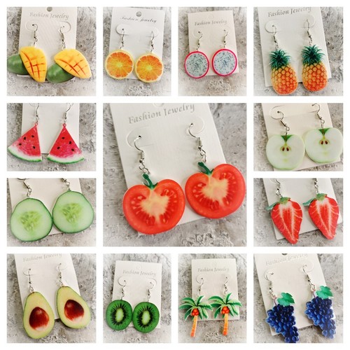 Ohrringe obst gemüse - ohrringe, obst/gemüse