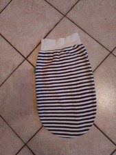 Fußsack für Babys blau-weiß gestr. 51 cm