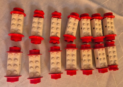 Lego weiß rot - weiß/rot, 60er-70er