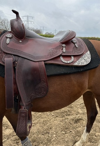 Triple crown westernsattel - westernsattel, 16"
