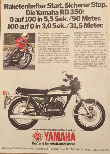 Yamaha 350 original - original, werbung