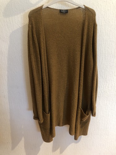 Strickmantel jacke senf damen - strickmantel,