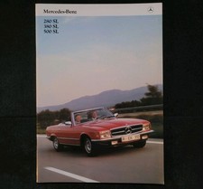 Mercedes 500 SL/380/280 R107 Prospekt/brochure/folleto/opuscolo/brosura/broschyr