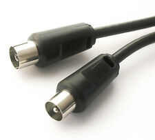 Antennenkabel Koax TV Radio Receiver schwarz koaxial doppelt geschirmt 0,2-20 m