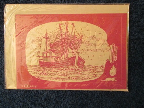 Postkarten puzzle schiff - ,