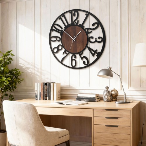 Große wanduhr mit arabischen - wanduhr,