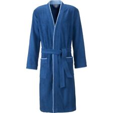 Egeria Nico dark blue Herren Kimono Bademantel S M L XL 100% Baumwolle