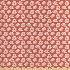 Blumen Satin Stoff als Meterware Retro Design Mohnblumen-Blumen