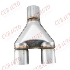 Edelstahl Auspuff Y Universell