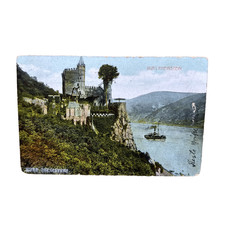 Postkarte burg rheinstein - postkarte,