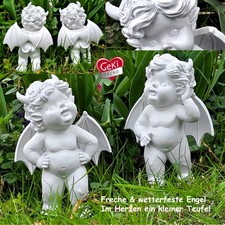 Freche gartenfigur groß - freche,