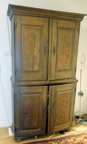 Antiker wohnzimmerschrank - antiker,