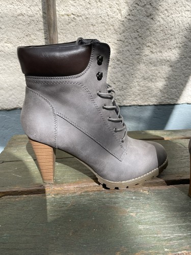 Vintage stiefeletten grau - stiefeletten,