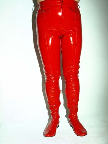 Crotch lack schwarz rot - lack, schwarz,