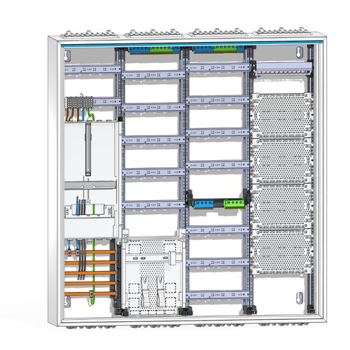 Komplettschrank zähler 2x - komplettschrank, 1
